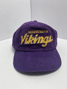 Minnesota Vikings Cord Mütze Vintage 90s Sports Specialties THE CORD Script Cap - Bild 1 von 9