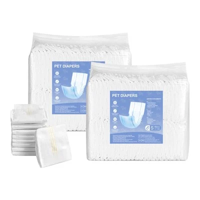 Disposable Male Dog Diapers Super Absorbent Male Dog Wraps S Size 96 Count - Image 1 of 4