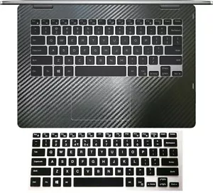 Keyboard skin +2-pack Palmrest Cover for Dell Inspiron 13-7000 13-7378 13-7386 - Picture 1 of 1