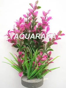 Ausströmerstein mit 20cm Kunstliche Aquarium Pflanze OF13  Wasserpflanzen - Bild 1 von 1