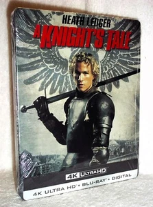 A Knight's Tale (4K/Blu-ray, 2025, STEELBOOK) NEW Heath Ledger action adventure - Picture 1 of 6