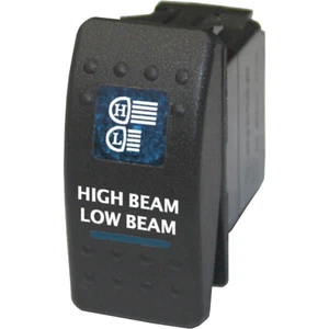 Wippschalter 539B2 12V FERNSTRAHL ABBLENDLICHT Carling ARB Typ LED blau Ein-Aus-Ein - Bild 1 von 1