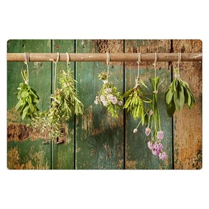 Teppich 60x90 cm Vinylmatte Bodenmatte Dekoration Hängende Kräuter Herbs - Bild 1 von 5