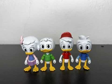 Disney Ducktales Huey Dewey Louie Web by LOT 4 Phatmojo Toys Figures GUC Cover