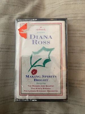 Diana Ross Cassette Hallmark Making Spirits Bright Christmas Holiday 1994 New Foto 1 de 4