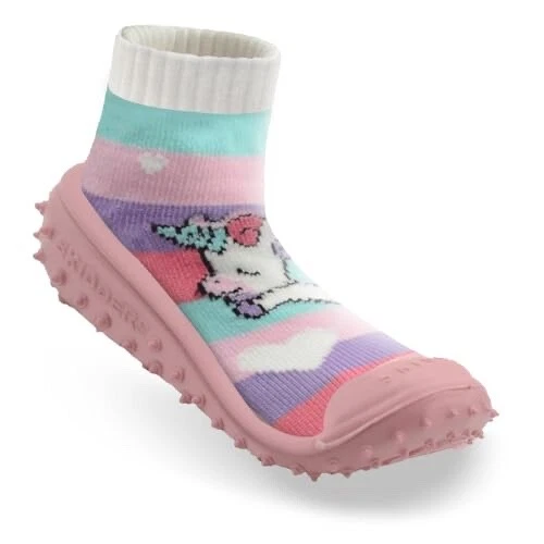 Skidders SKIDPROOF Shoes Girls Pink Toddler Slippers Size 8 (24 months)* - Image 1 of 1