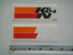 2 K&N / BLACK & WHITE Sticker Decal - Picture 1 of 1