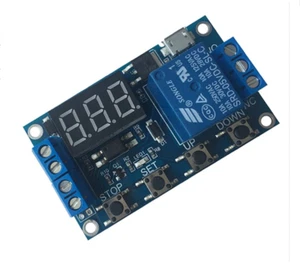 DC 6-30V Support Micro USB 5V LED Display Automation Cycle Delay Timer RELAY - Bild 1 von 3