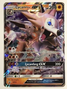 2017 Pokemon Lycanroc GX - SM14 - Promo - Holo LP - A878 - Picture 1 of 2