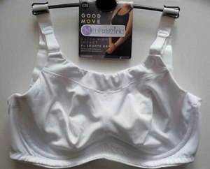 Extra wirkungsvoller weißer Sport-BH M&S Goodmove mit Bügel UVP: £28 - Bild 1 von 6