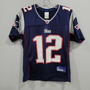 VTG Reebok NFL New England Patriots Tom Brady 12 Football Jersey Womens S Small