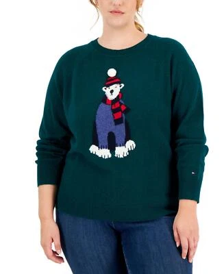 Tommy Hilfiger Plus Size Polar Bear Sweater W2XS0775 0X 1X - Image 1 of 2