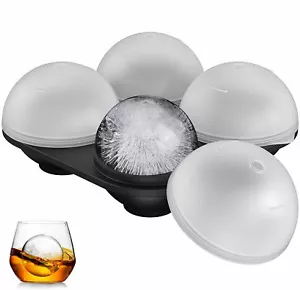 2,5" EISKUGELN Maschine Runde Kugel Tablett Form Würfel Whisky Kugel Cocktails Silikon - Bild 1 von 4