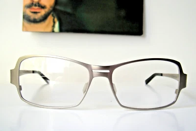 Armações de óculos masculinas Freudenhaus Alemanha titânio 56-15 130 Nixon 2 armas leves - Imagem 1 de 4