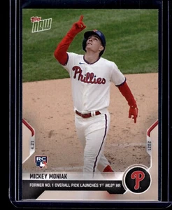 2021 Phillies Topps Now Baseball Card of Mickey Moniak - RC - #107 - 1st Homer ! - Picture 1 of 2