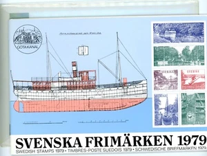 SWEDEN 1979 Official Mint Set of Postage Stamps --BEAUTIUL FOLDER! - Picture 1 of 4