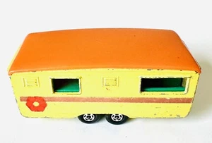 Lesney Matchbox Superfast #57 Trailer Caravan 1970 w Green Interior England Toy - Picture 1 of 6