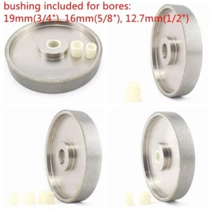 6" inch 46-2000 Grit Facing Diamond Grinding Wheel Coated Bore Size 1" W Bushing - Picture 1 of 19