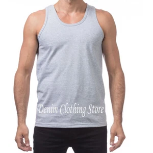 1 New PRO CLUB Heavyweight Tank Top Outerwear T-Shirt Undershirts Size M- 5XL - Picture 1 of 9