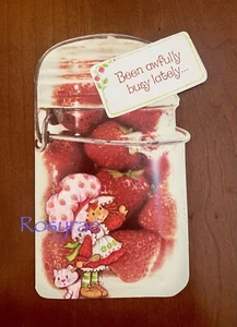 Seltene unbenutzte 1981 Strawberry Shortcake gestanzte geprägte Grußkarte unsigniert - Bild 1 von 5