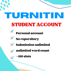 TURNITIN STUDENT ACCOUNT / ONE MONTH