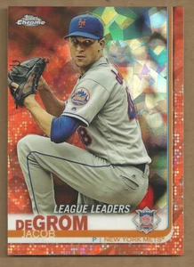 12/25 Jacob deGrom 2019 Topps Chrome Sapphire Edition Orange New York Mets - Picture 1 of 2