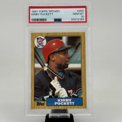 1987 Topps Tiffany - Kirby Puckett #450 PSA 10 - Image 1 of 2
