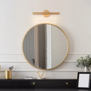 Modern Gold LED Long Strip Wall Sconces Bathroom Vanity - Picture 1 of 5
