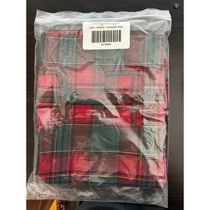 Longaberger Evergreen Plaid HAMPER basket liner Hostess LARGE NEW - Picture 1 of 1