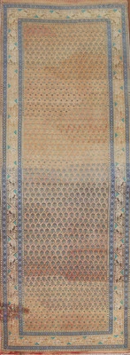 Hand-Knotted Tribal Wool Runner Rug 4x11 Ft Hallway Oriental Carpet Traditional - Imagem 1 de 4