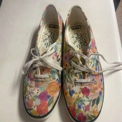 Mini zapatos florales Keds X Rifle Paper Co. Margaux para mujer talla 9,5 Foto 1 de 4