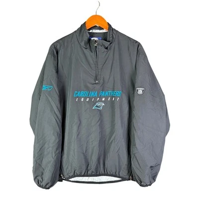 Chaqueta cortavientos Carolina Panthers NFL Equipment Reebok ventilada lateral para hombre XL Foto 1 de 4