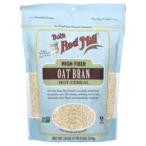 High Fiber Oat Bran Hot Cereal, 18 oz (510 g) - Picture 1 of 2