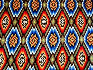 Antique wall runner canvas tapestry strait needlepoint Italian Bargello work 52" - Picture 1 of 7