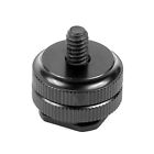 Adjustable Locking 1/4" Standard Aluminum Screw Head SLR Camera Hot Shoe Adapter