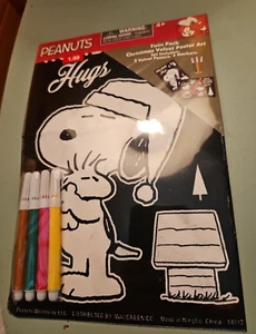 Paquete doble de abrazos de maní arte postal de terciopelo navideño ~ sellado - Imagen 1 de 5