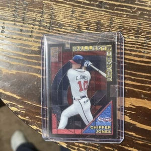2000 topps gallery of heroes stained glass chipper jones - Picture 1 of 2