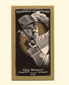 TROY MERRITT 2016 UPPER DECK GOODWIN CHAMPIONS BLACK & WHITE MINI