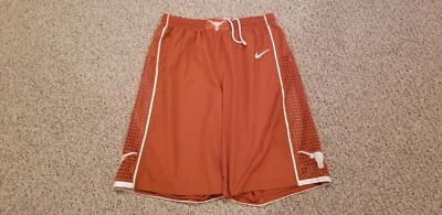 Nike Team Texas Longhorns NCAA Authentic Basketball Orange Shorts Men's sz XL - Image 1 of 2