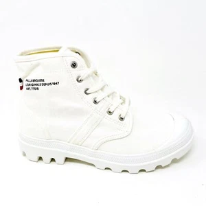Palladium Pallabrousse Legion Wax Star White Mens Size 8.5 Boots 77018 116 - Picture 1 of 5