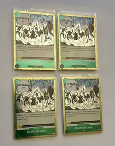 4x OP08-036 Electrical Luna Playset - One Piece Card Game - Two Legends Eng M/NM - Picture 1 of 1