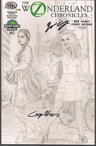 OZ WONDERLAND CHRONICLES #0 WIZARD CHICAGO HORN SKETCH CVR VARIANT + 2 AUTOS NM - Bild 1 von 2
