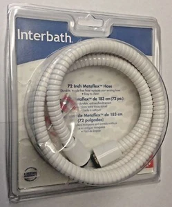 Interbath B28214WW 72" Metafelx Shower Hose White USA - Picture 1 of 1