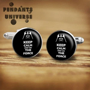 Star Wars Darth Vader handmade cufflinks for geeks, nerds, father's day gift - Picture 1 of 2