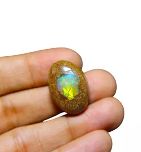 31 Cts Australian Boulder Opal Smooth Cabochon Gemstone Making Jewelry 25X17X9MM - Picture 1 of 7