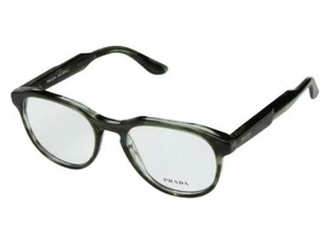 Nuevas gafas redondas a rayas gris verde marco completo Prada 0PR 18SV - Imagen 1 de 4