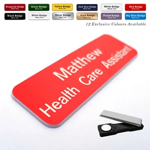 Mitarbeiter MAGNET Ausweis Namensschilder / Personalisierte Namensschilder Geschäfte Kneipen Büroarbeit - Bild 1 von 7