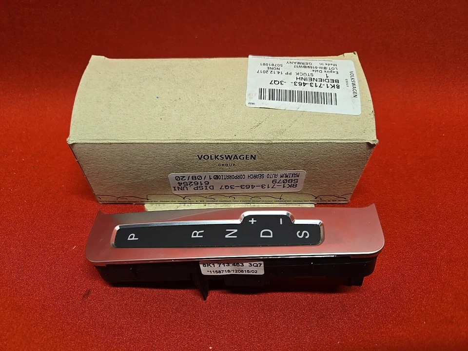Indicador de palanca de cambios Audi 2008-2012 OEM transmisión automática configuración PRND+-S Foto 1 de 4