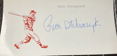 RICK STELMASZEK Personally Autographed Signed MLB Card TWINS CUBS ANGEL FreeShip - Image 1 of 2