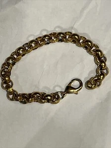 Goldene Modekette Armband 7,5 Zoll - Bild 1 von 2
